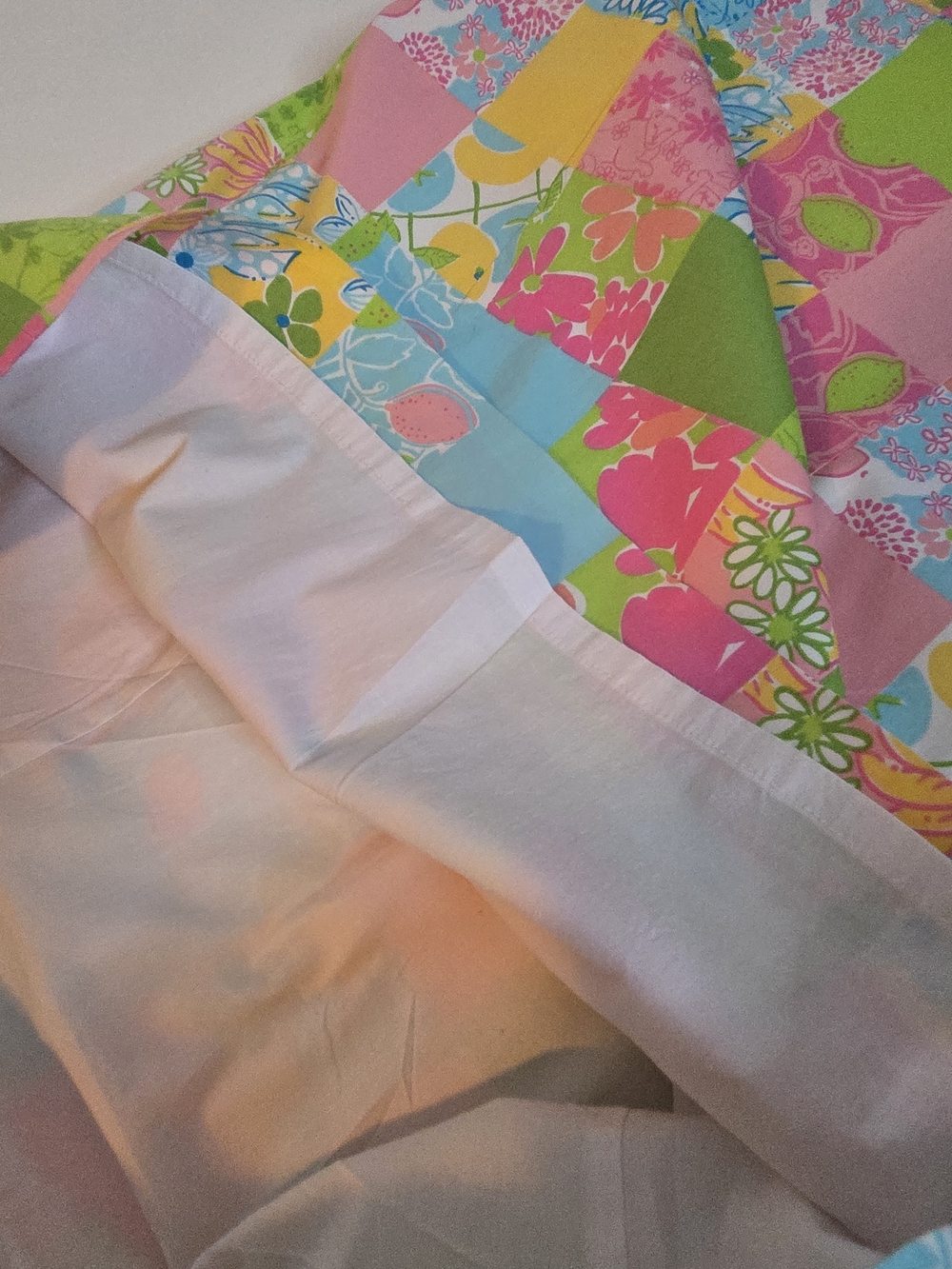 Lilly Pulitzer Colorful Patchwork Mini Dress Pink, Green & Yellow Women's Size 6 - Picture 11 of 12